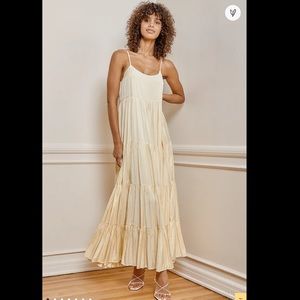 Yellow Tiered Maxi Dress - NWT